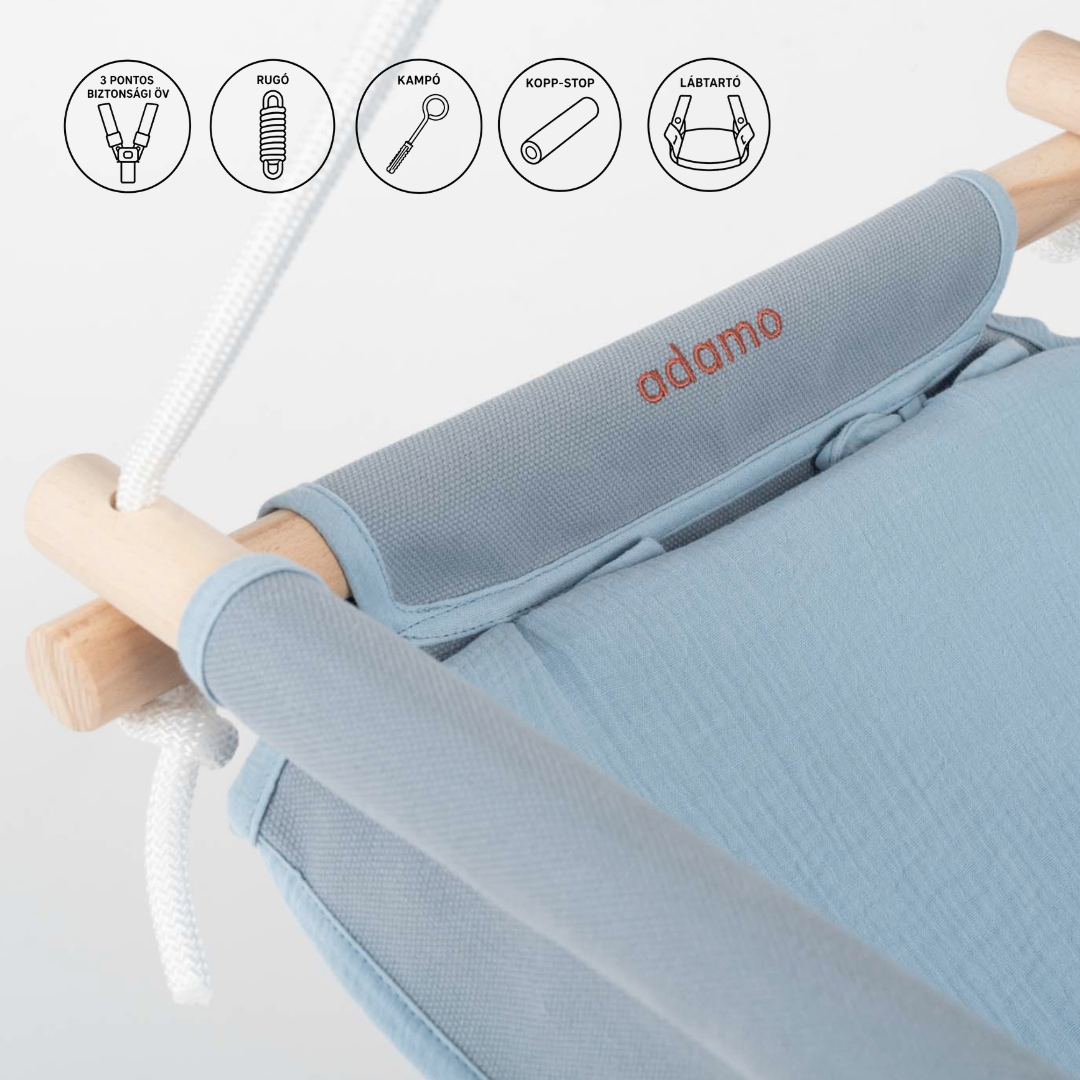 Baby Hammock Baby Blue Espresso Set with Foam