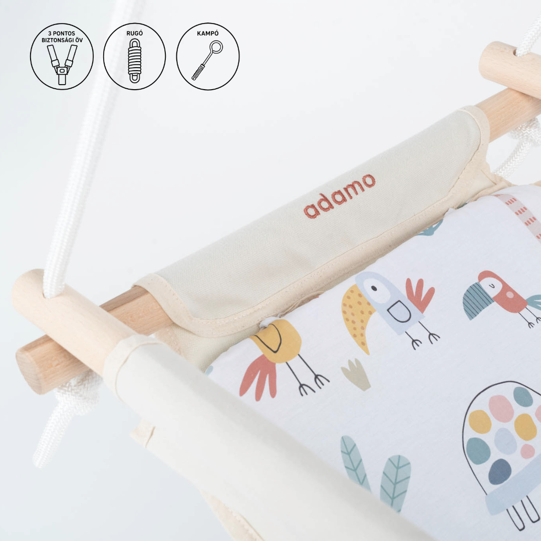 Baby Hammock Natural Zoo Espresso Set