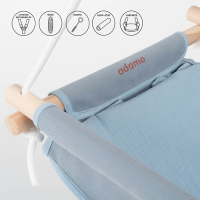 Baby Hammock Baby Blue Espresso Set with Foam