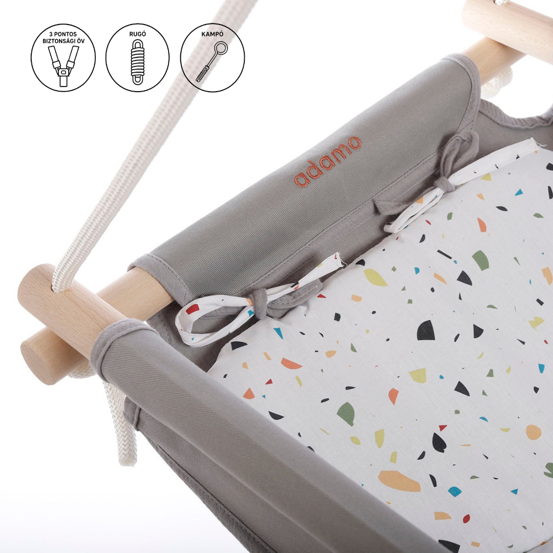 Baby Hammock Grey Stone Espresso Set