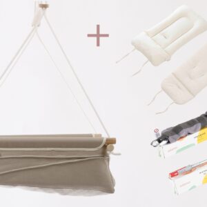 Adamo Prémium Babahinta Bézs - Újszülött párnával + matraccal